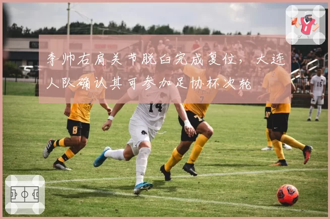 李帅右肩关节脱臼完成复位，大连人队确认其可参加足协杯次轮